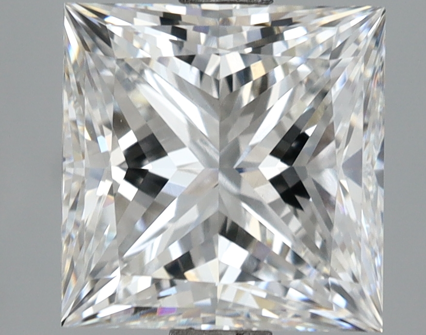 3.43 carat Princess lab-grown diamond