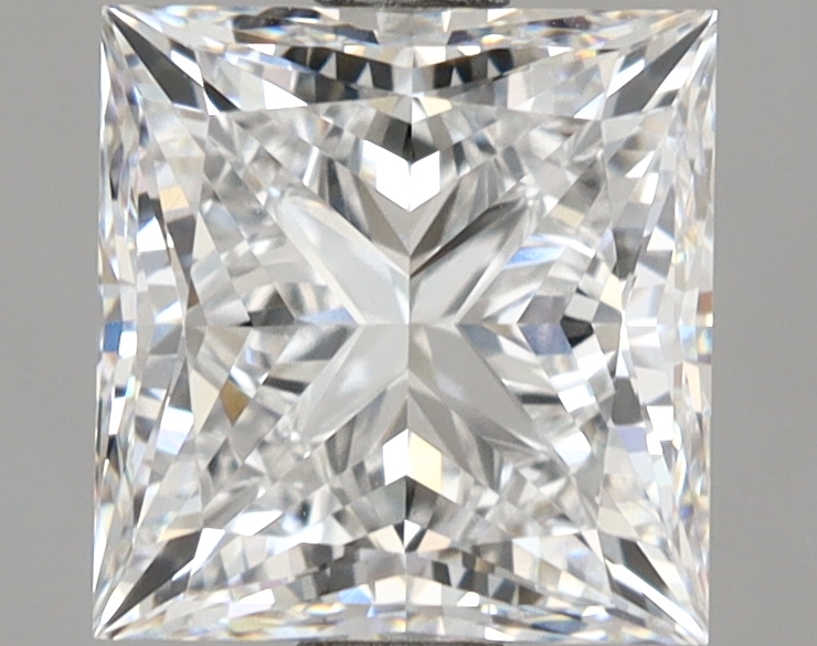 3.08 carat Princess lab-grown diamond